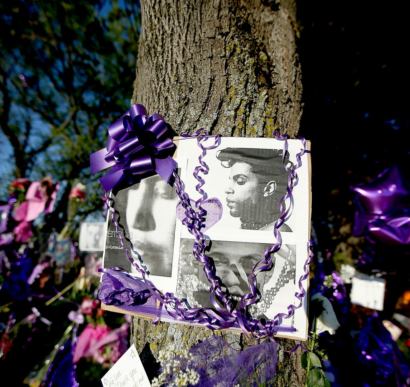 Crowds continued to make the pilgrimage to Paisley Park on Monday to honor Prince.