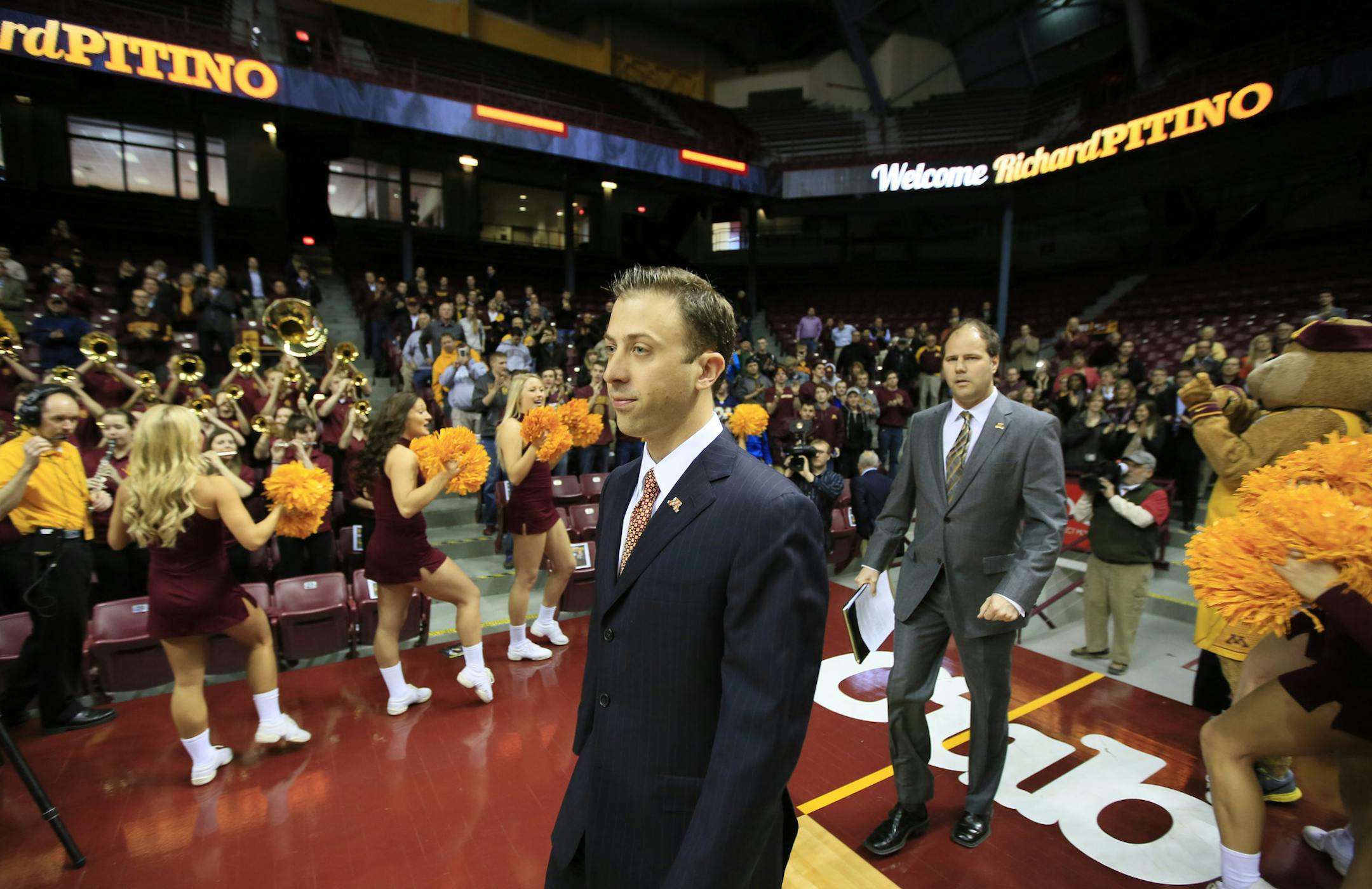 Richard Pitino at Williams Arena last month.