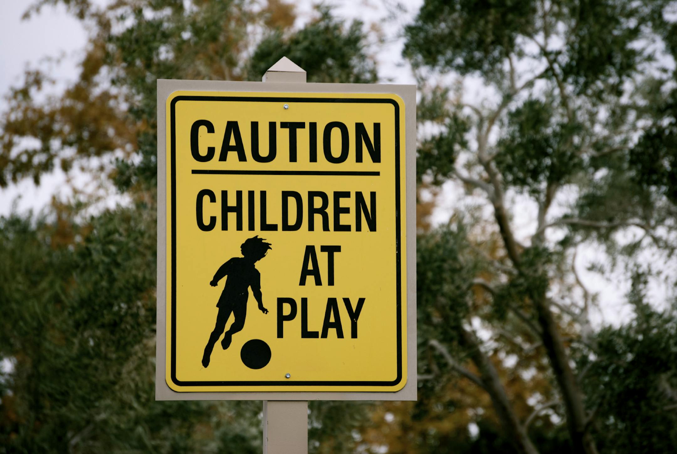 credit: iStock "Children at Play" sign