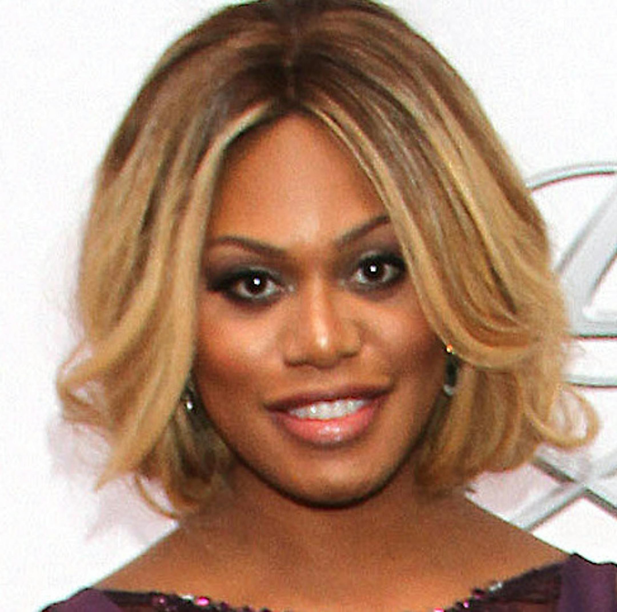 Laverne Cox arrives at the 46th NAACP Image Awards at the Pasadena Civic Auditorium on Friday, Feb. 6, 2015, in Pasadena, Calif. (Photo by Arnold Turner/Invision/AP)