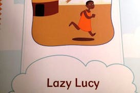 A detail from the cover of one of the Minneapolis school curriculum's controversial books shows a black girl named Lazy Lucy.