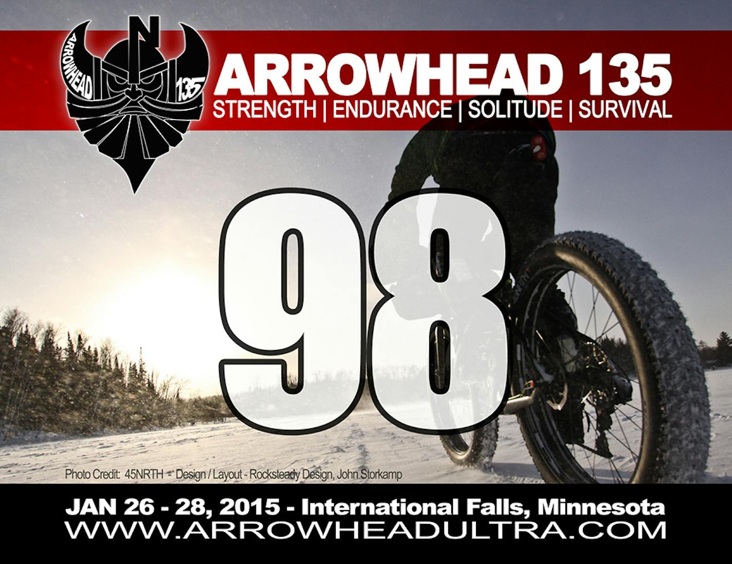 2015 Arrowhead 135 racer bib