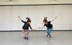 Isaac José, left, and Peter Snyder rehearse the “Mosquito” dance for Twin Cities Ballet’s “A Minnesota Nutcracker.” The dance will be perfo