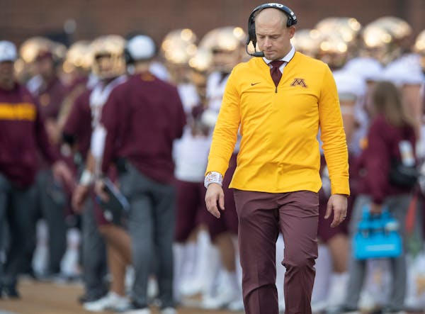 Coach P.J. Fleck (above) and athletic director Mark Coyle did not return messages Tuesday seeking comment about players who have been disciplined.