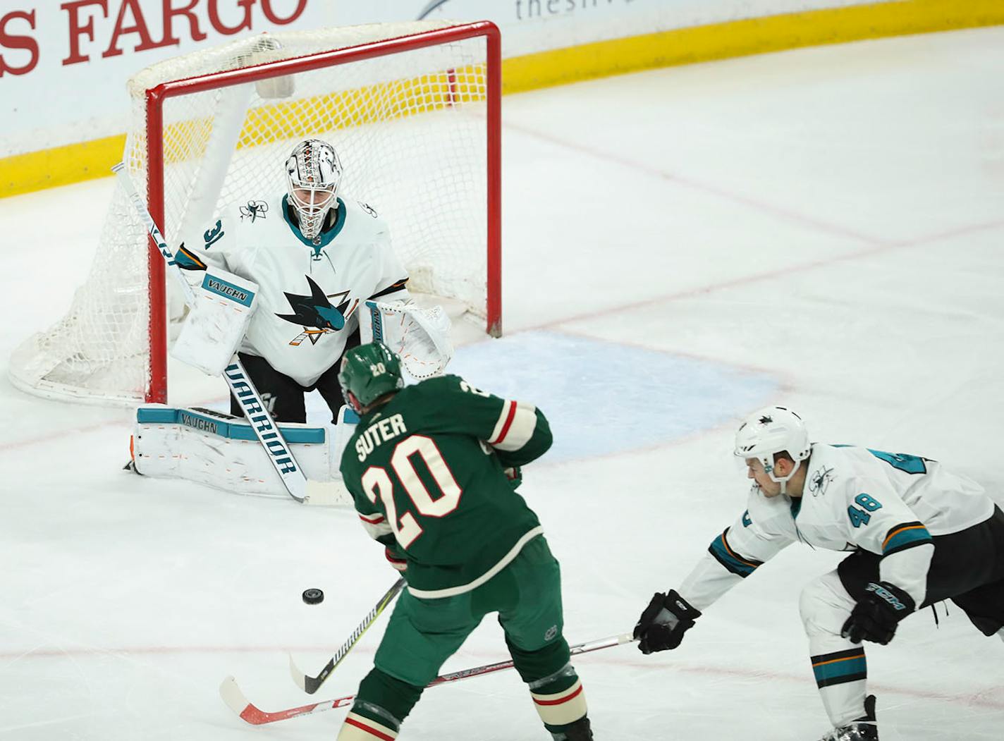 Wild defenseman Ryan Suter is adept at moving pucks out of danger — and toward the goal.