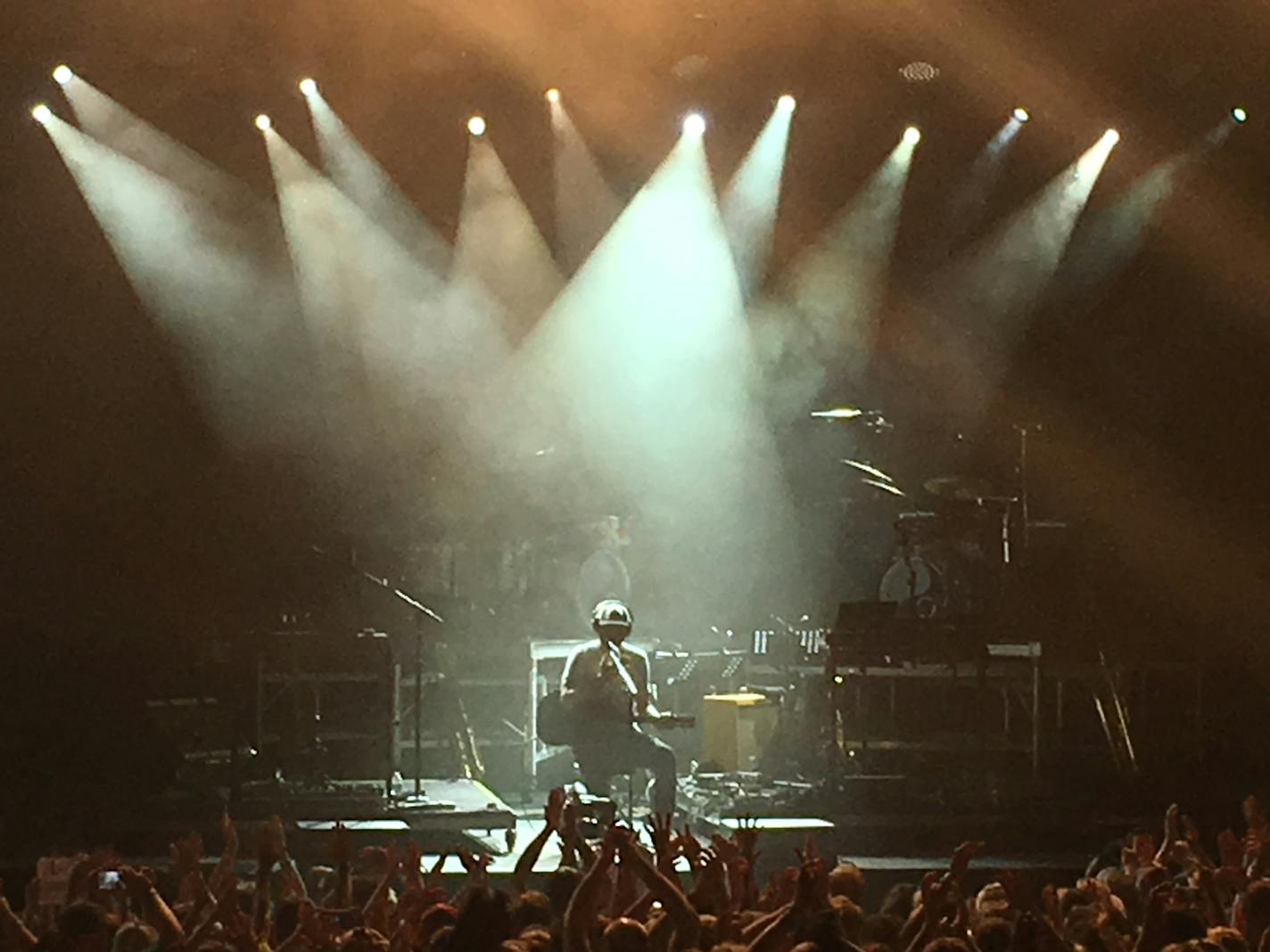 Justin Vernon played his first Bon Iver show in the Twin Cities in six years Saturday at Rock the Garden. For his finale, he played a solo acoustic guitar version of "Skinny Love" that took him back to the beginning of the Bon Iver project.