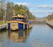 A tugboat in a lock on the Erie Canal. (Duncan Hay/Erie Canalway National Heritage Corridor)