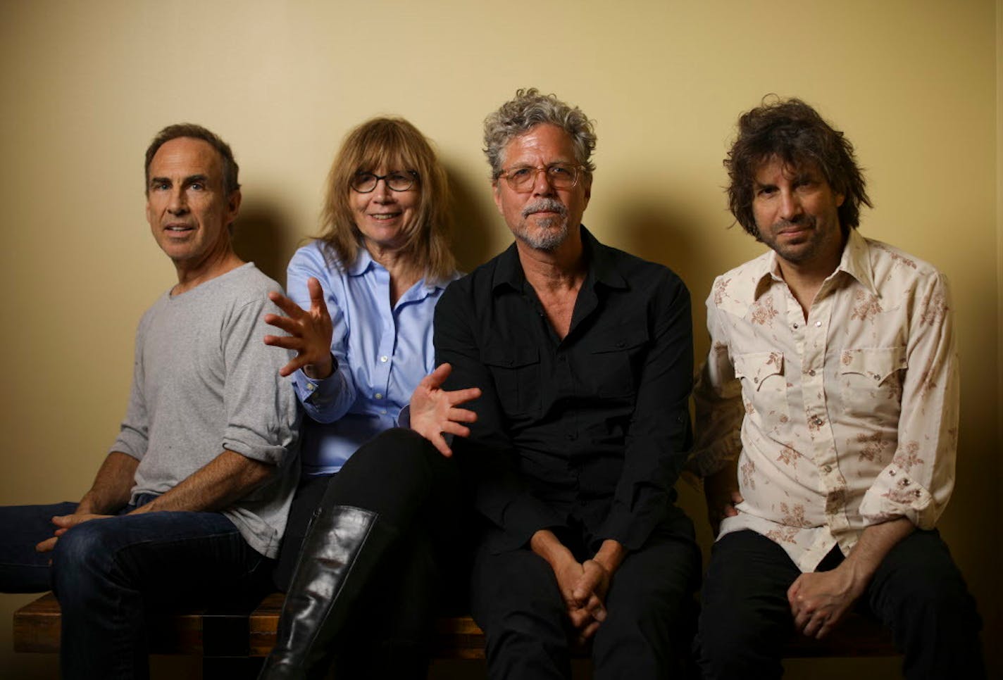 Tim O'Reagan, Karen Grotberg, Gary Louris and Mark Perlman of the Jayhawks.