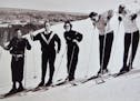 Karl Lepping, 83-year-old ski instructor from Big Lake, is second from the left in this photo from 1956 when he and the others pictured were certified