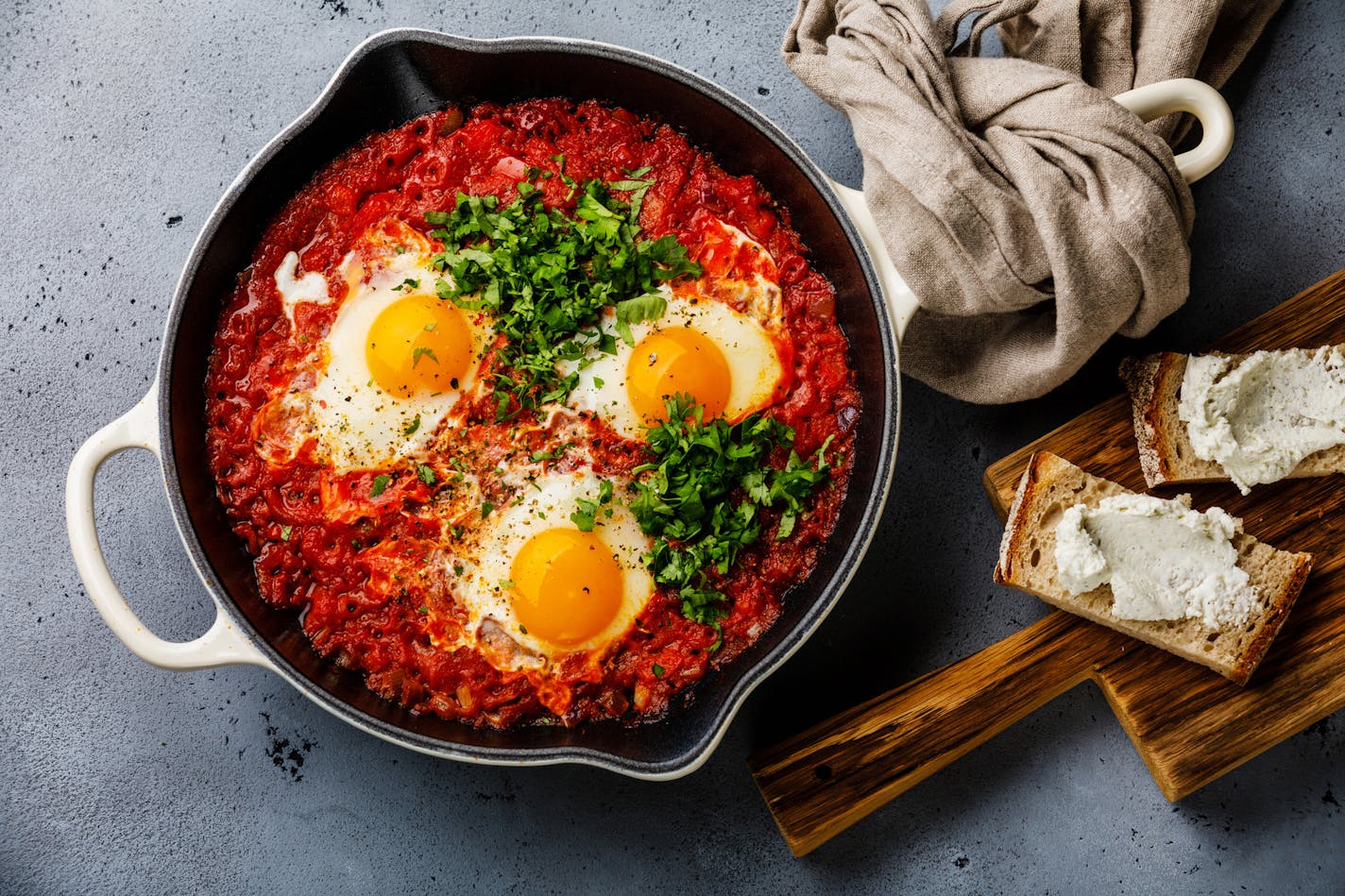 Sixty-nine percent of those surveyed by the National Restaurant Associated said "globally inspired breakfast" will be the year's biggest trend. Be on the lookout for shakshouka on menus in the coming months.