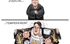 Sack cartoon: Brett Kavanaugh's judicial temperament