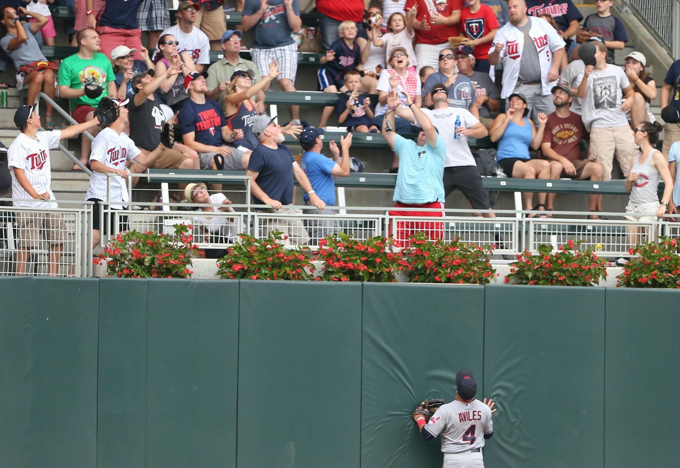 The Twins beat the Cleveland Indians 4-1 at Target Field Sunday August 16, 2015 in Minneapolis, MN.