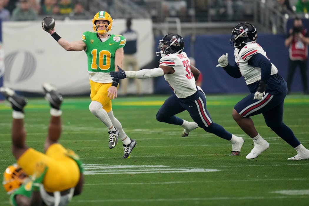 Bo Nix led the nation with a 77.4% completion percentage because of Oregon's short/intermediate passing offense, but it shouldn’t be overlooked how many plays he made this year with the combination of his accuracy and athleticism.