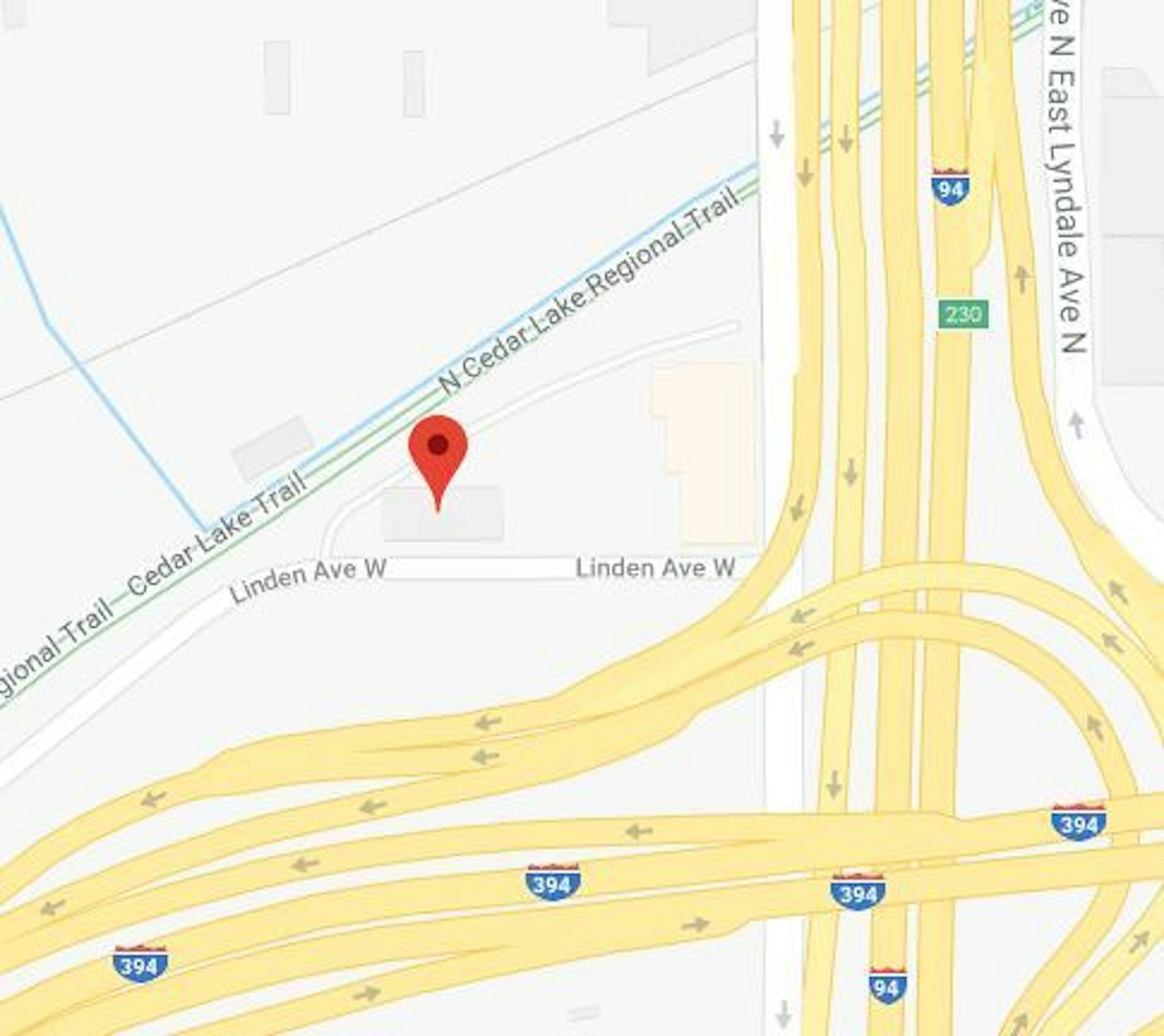 The area near where a teen was shot Tuesday night in Minneapolis.