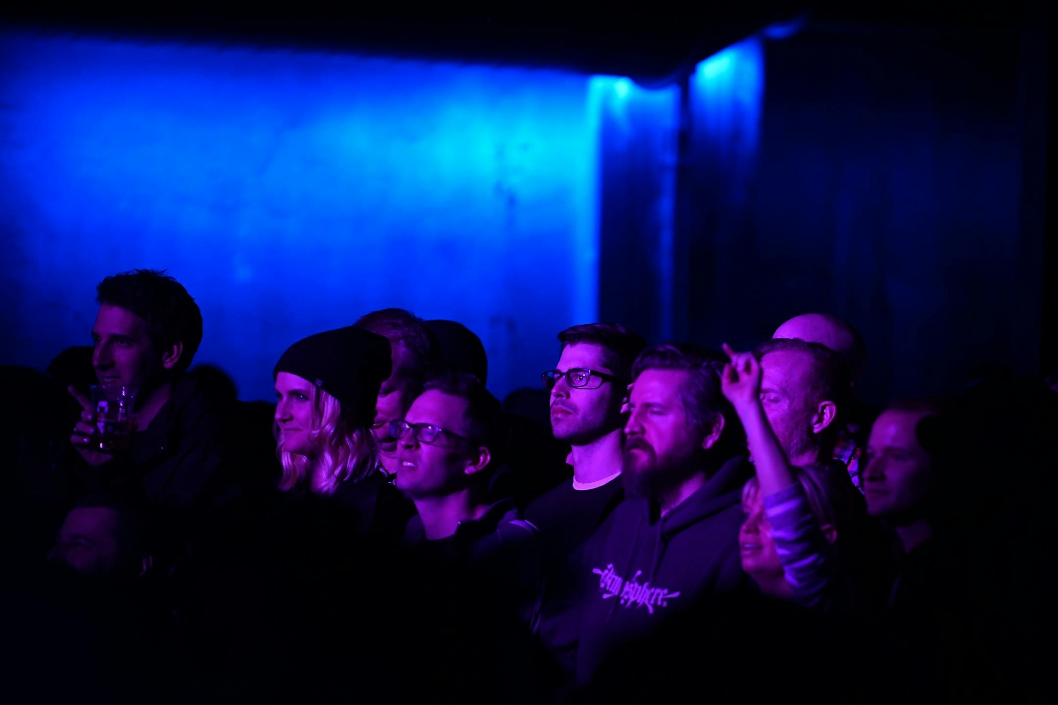 Concertgoers at Saturday night's grand opening show watched Dem Atlas perform.