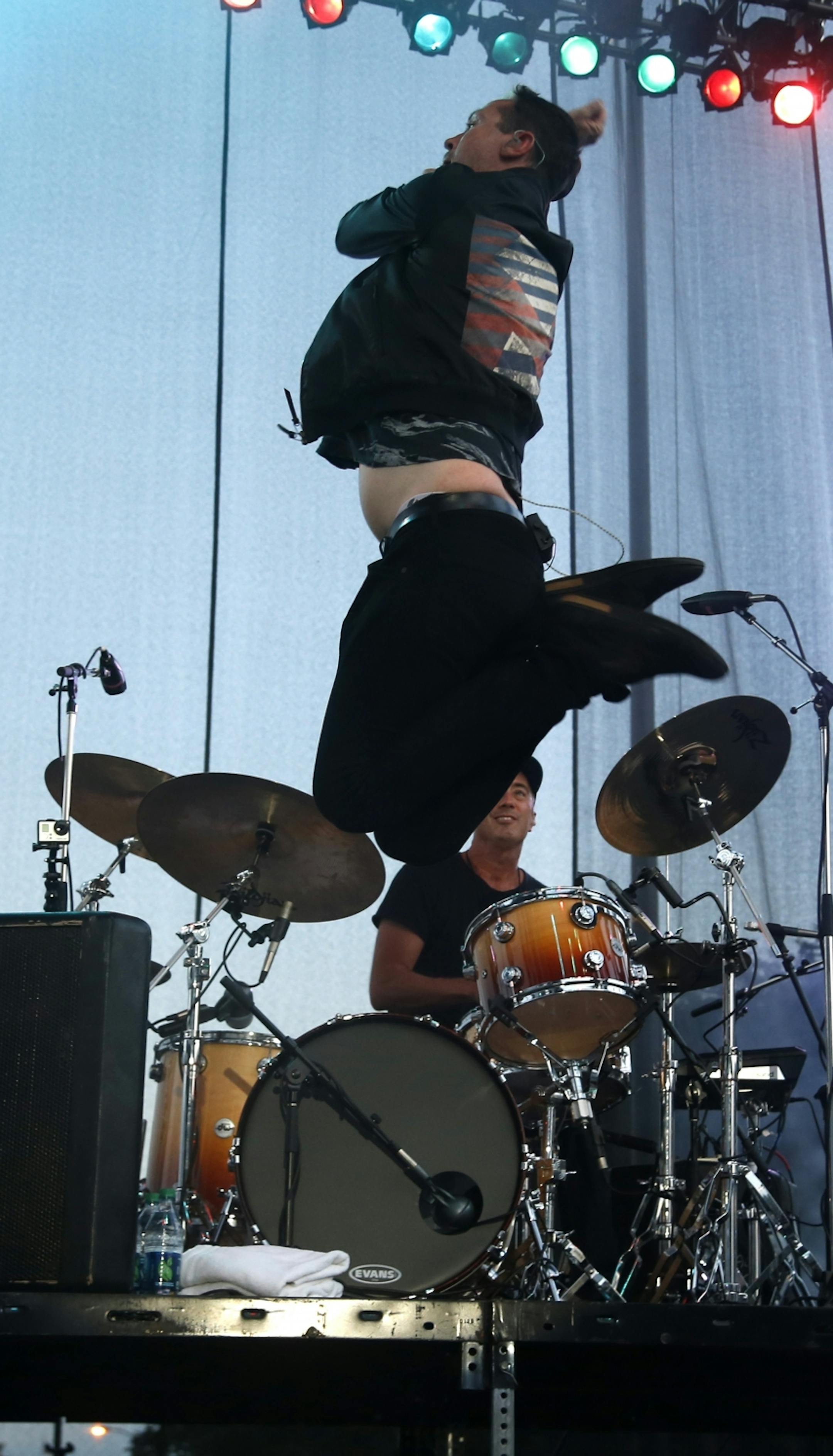 Fitz and The Tantrums performed on the PreferredOne stage at the Basilica Block Party.