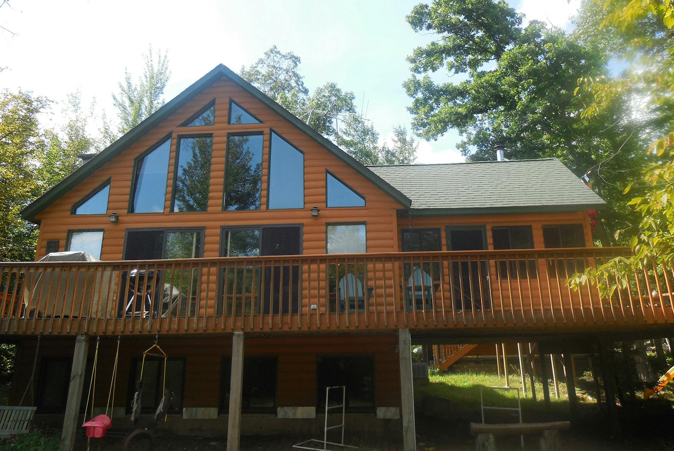 Larson family cabin in Webb Lake, Wis., for Outdoors Weekend.