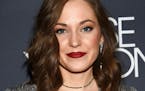 Actress Laura Osnes attends the premiere screening of FX's "Fosse/Verdon" at the Gerald Schoenfeld Theatre on Monday, April 8, 2019, in New York.