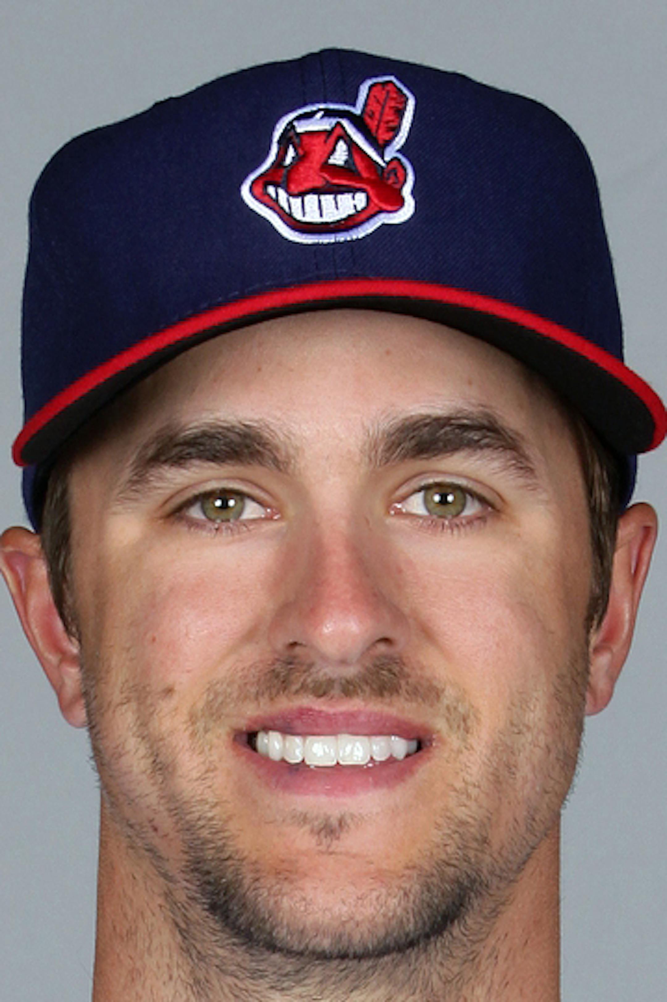 GOODYEAR, AZ - FEBRUARY 24: Lonnie Chisenhall #8 of the Cleveland Indians poses during Photo Day on Monday, February 24, 2014 at Goodyear Ballpark in Goodyear, Arizona. (Photo by Jason Wise/MLB Photos via Getty Images) *** Local Caption *** Lonnie Chisenhall ORG XMIT: 461757527