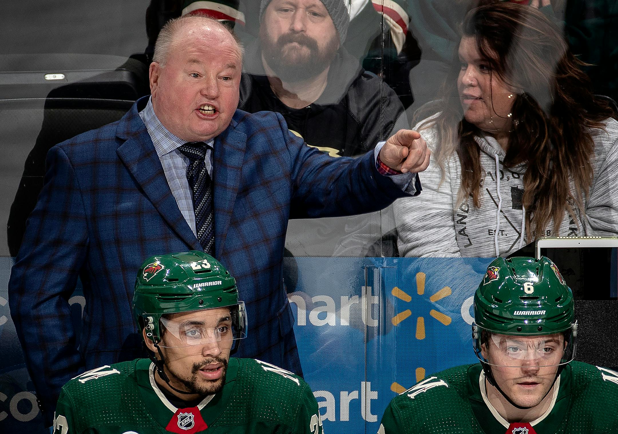 Wild coach Bruce Boudreau said being eliminated from the playoffs left him feeling blue like Winnie the Pooh's friend Eeyore but that the team is still "playing to win."