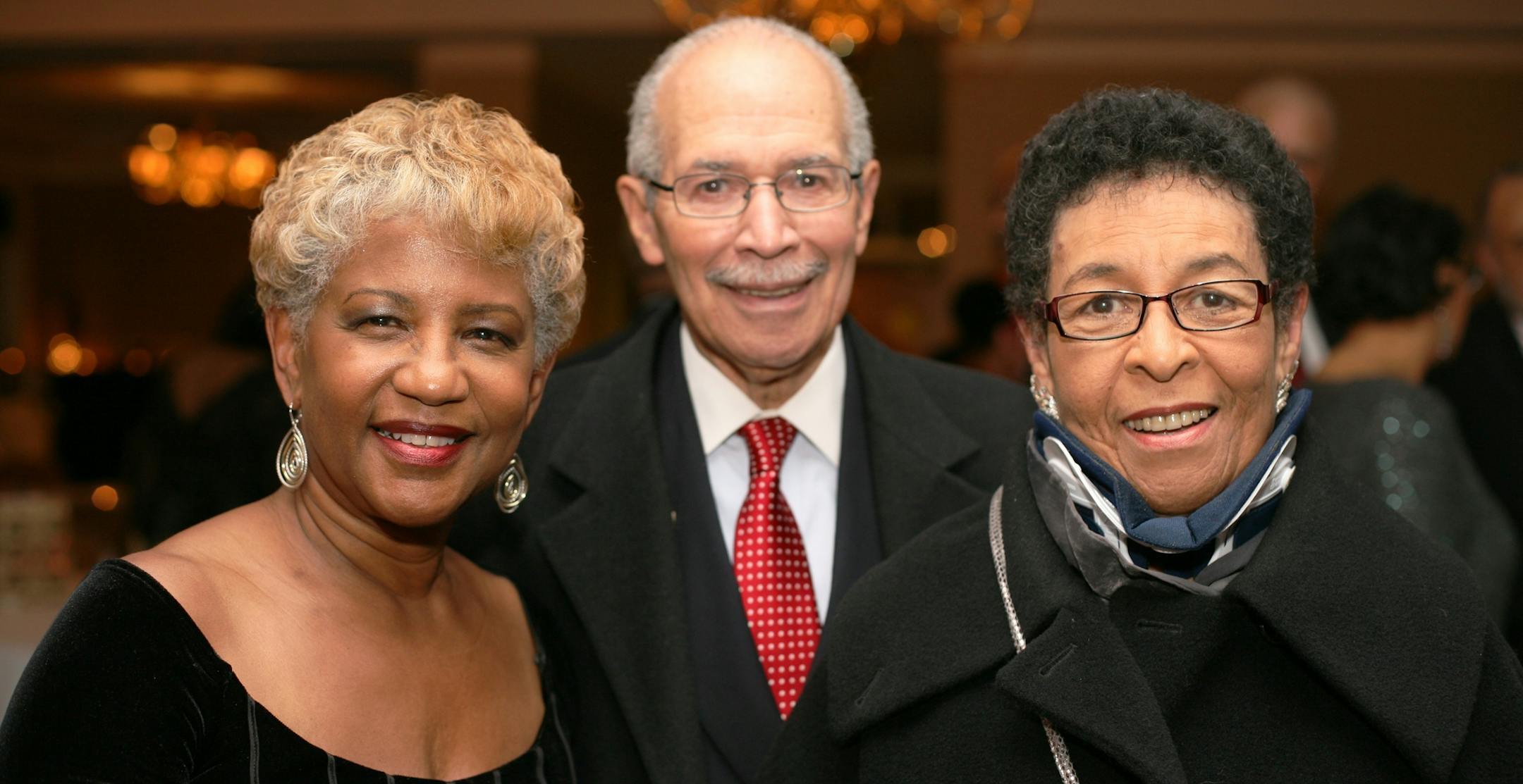Sylvia Adams and Clinton and Mary Hewitt.