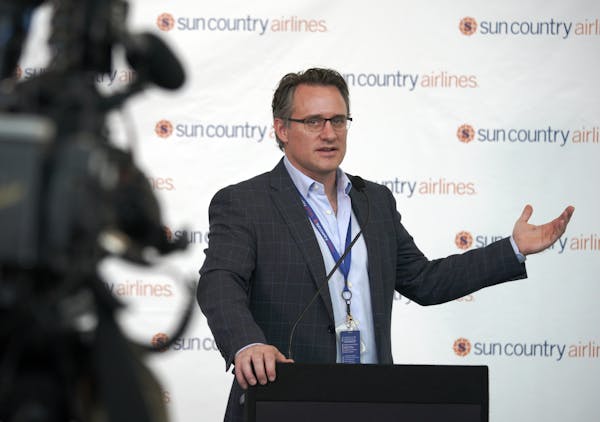Sun Country postponed its technology system transition after encountering a problem when the process began Tuesday. CEO Jude Bricker, shown in a 2018 
