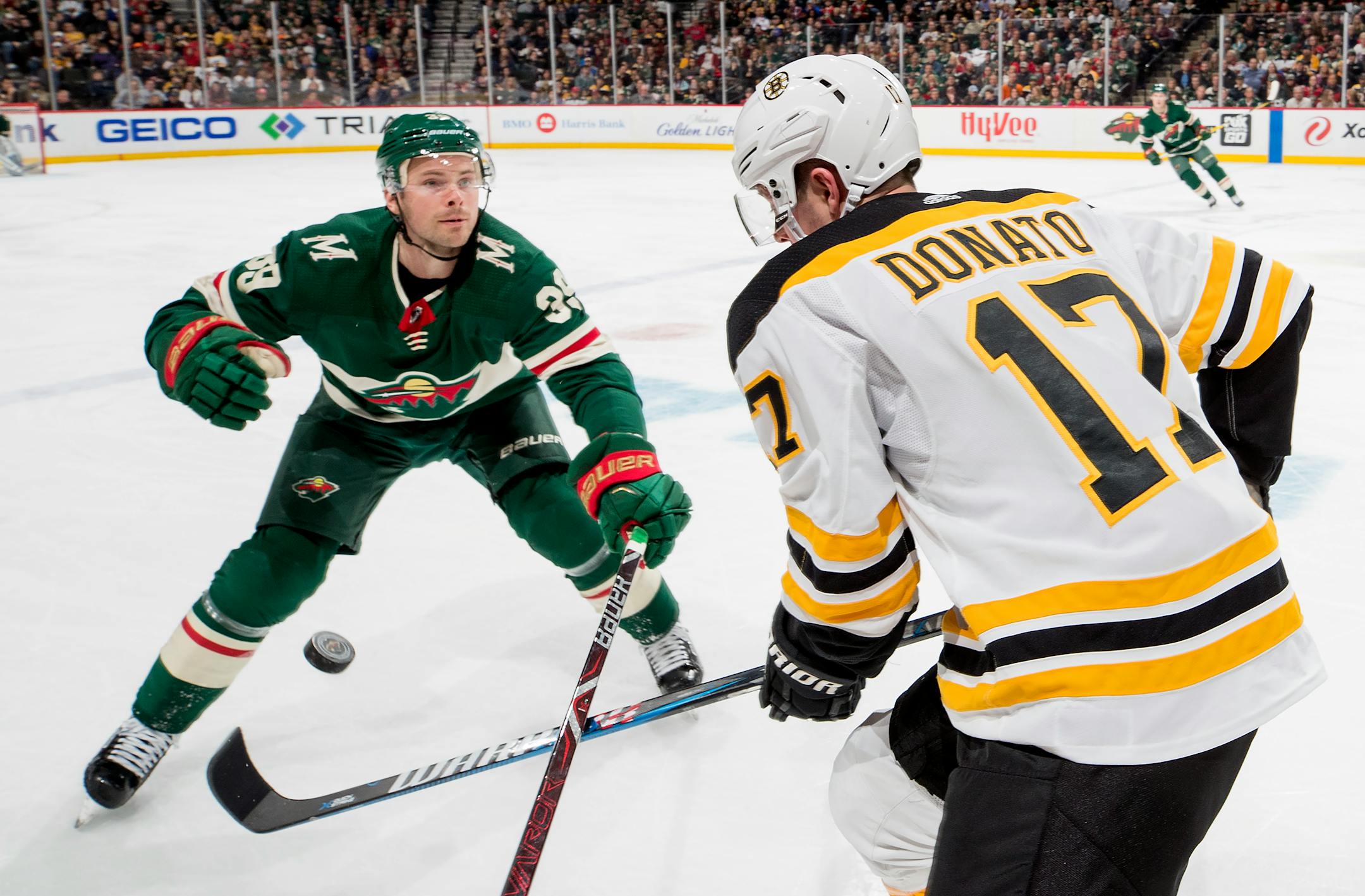 Nate Prosser, playing vs. Boston last season, is forced to be on-call in the late stage of his career.