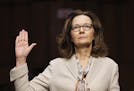 CIA nominee Gina Haspel is sworn in during a confirmation hearing of the Senate Intelligence Committee on Capitol Hill, Wednesday, May 9, 2018 in Wash