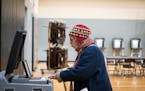Susan Barksdale inserted her ballot after voting at Martin Luther King Park Recreation Center on Election Day in Ward 8 of Minneapolis, Minn. on Tuesd