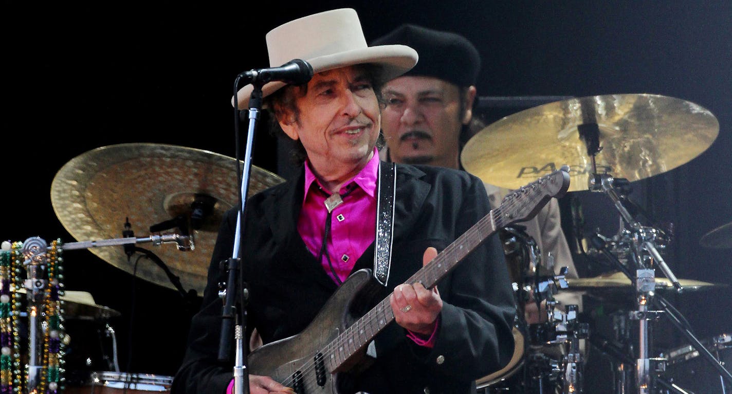 Bob Dylan performs in 2010 in London. Dylan will not attend the Dec. 10 award ceremony for the prize in Nobel Literature, citing "pre-existing commitments." (Gareth Fuller/PA Wire/Zuma Press/TNS) ORG XMIT: MIN2017091212384722