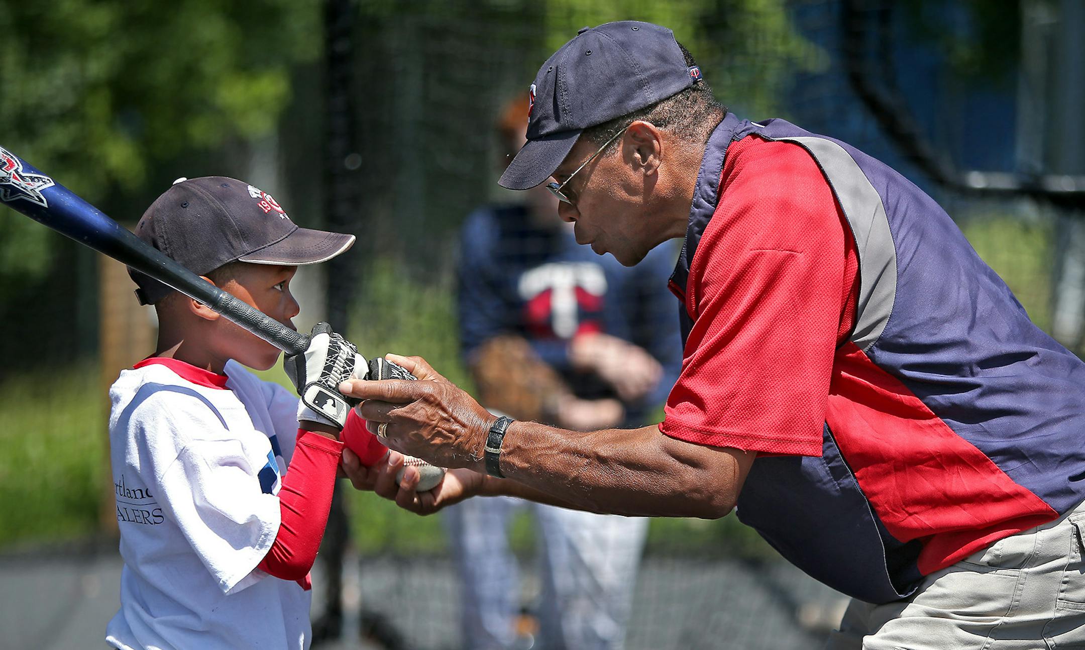 Rod Carew at a Twins-sponsored baseball camp in Minnetonka in 2014.