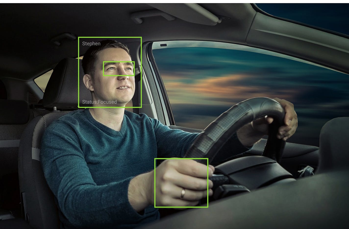 Combining computer vision, machine learning and sensor fusion, Caruma's system improves driver safety by monitoring specific details about the driver to detect fatigue, attentiveness and driver distraction. The system senses and alerts drivers in real-time to external dangers or distractions to help avoid collisions. (PRNewsFoto/Caruma Technologies)