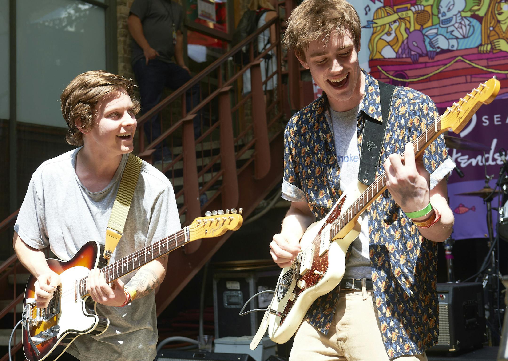 Hippo Campus performs at the Floodfest day party in Austin, Texas during the 2015 South by Southwest music festival. ] (SPECIAL TO THE STAR TRIBUNE/TONY NELSON) ** Hippo Campus is from Minneapolis. ORG XMIT: MIN1503200508365374