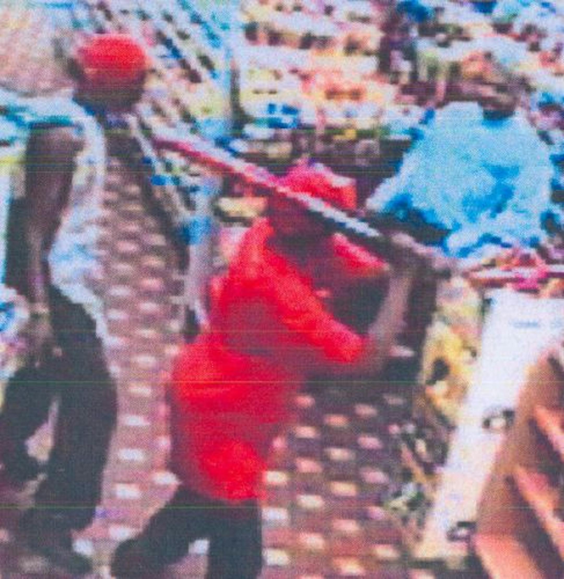 Photo via St. Paul Police -- Police released surveillance photos Thursday of people "of interest" in the case that left Edwin Daniel, 39, hospitalized for a week. He was beaten with metal baseball bats at a St. Paul gas station, a downtown SuperAmerica. The photographs were taken from SuperAmerica video footage May 25.