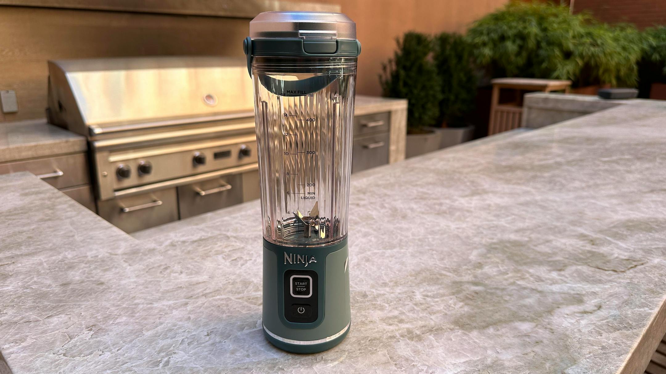 The Ninja Blast has an 18 ounce-capacity and recharges via USB-C. (David Carnoy/CNET/TNS)