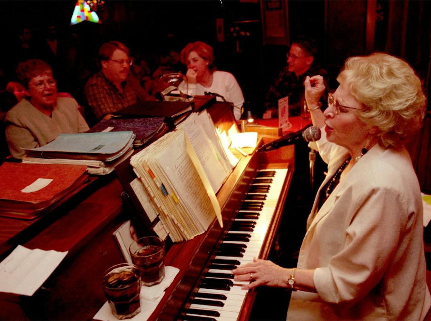 Taste East Hennepin Neighborhood story on the eating establishments. -- They do at Nye's Polonaise Room, where a female triumvirate absolutely rules. The living legend Lou Snider, warms up the early crowd on Fridaynight. she has been holding court at Nye's happy-go-lucky piano bar since the Johnson Administration. TOM WALLACE