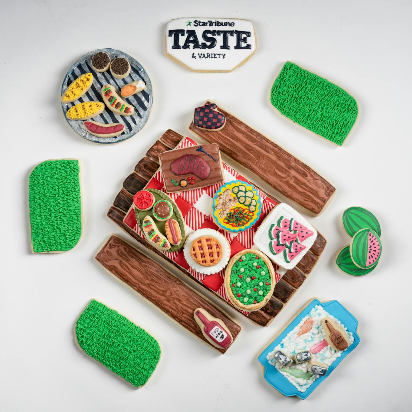 May your holiday be as sweet as these cookout-themed cookies, made and styled by Renee Jones Schneider.