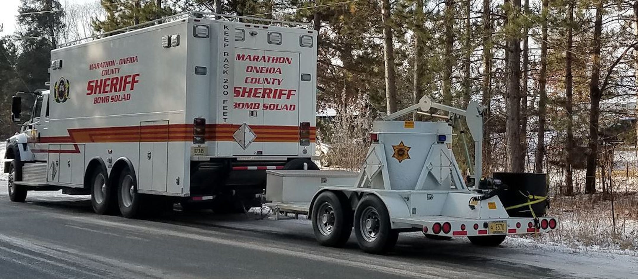 A bomb squad was called to a home in northwestern Wisconsin this week.