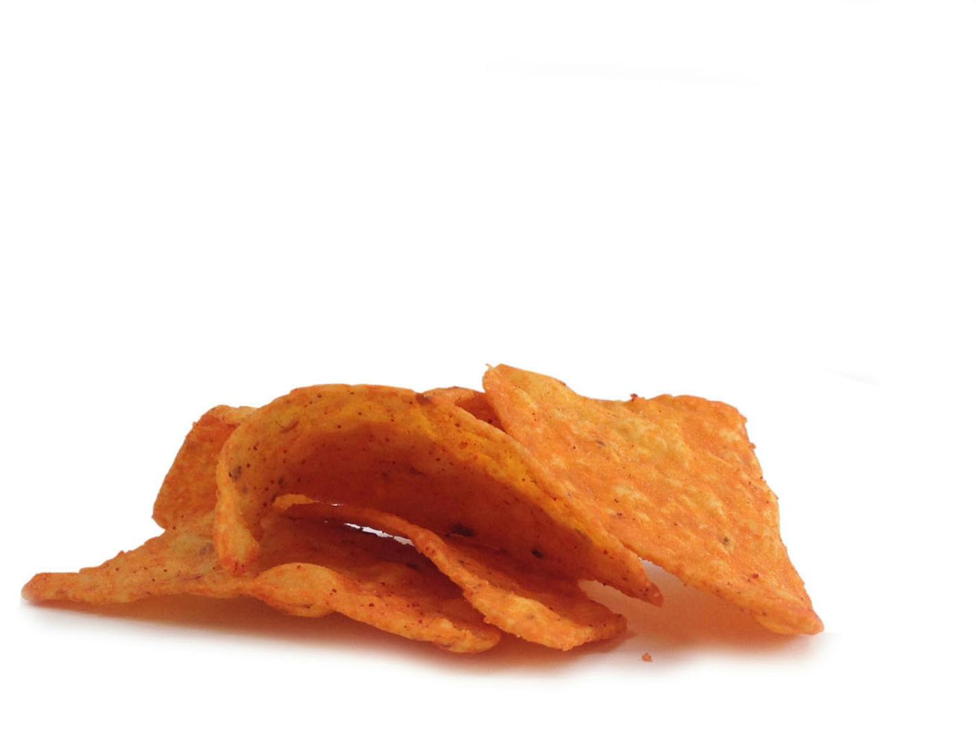 Pile of Doritos on white (Nicole Hvidsten photo)