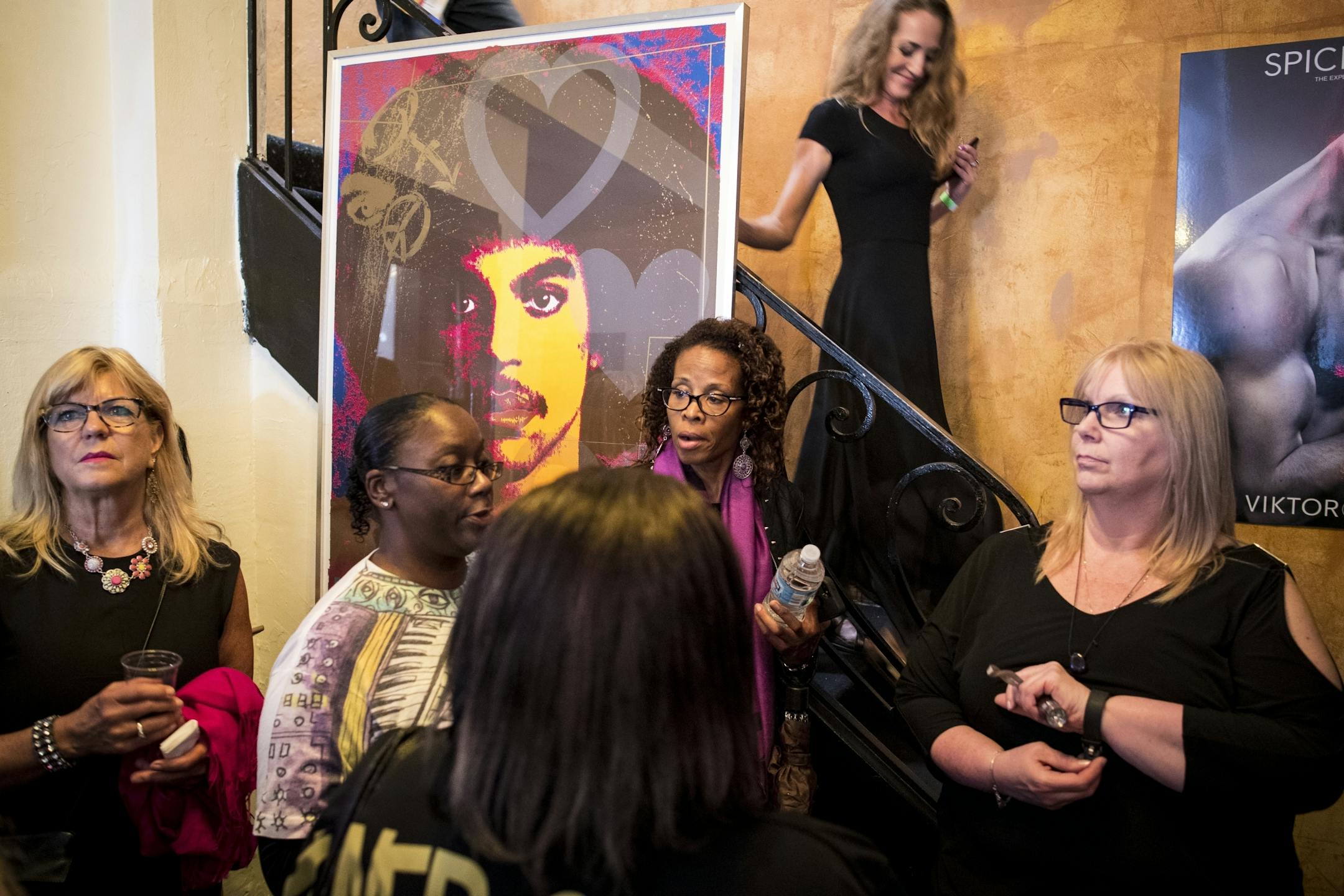Show goers waited for doors to open for "This Thing Called Life," by the band, the New Power Generation, Friday night at Pepito's Parkway theater.