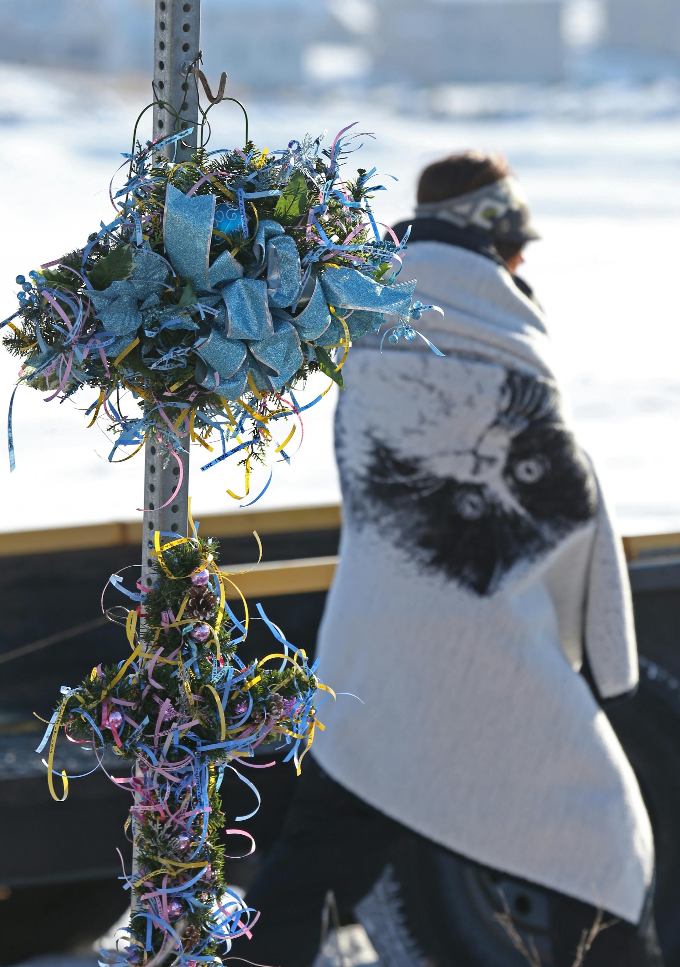 Friends and family members of Alyssa Ettl gathered in Lakeville on Dec. 7, 2013, to mourn her death.