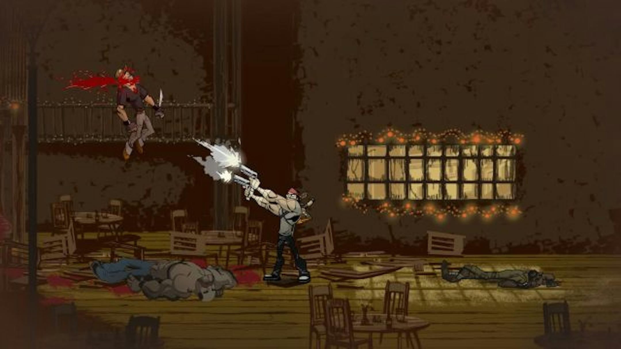 Like "Metal Slug," "Shank" is a cartoony sidescroller that outfits players with some guns, a few grenades and a jump button. But "Shank" also borrows the melee combat of a "Devil May Cry."