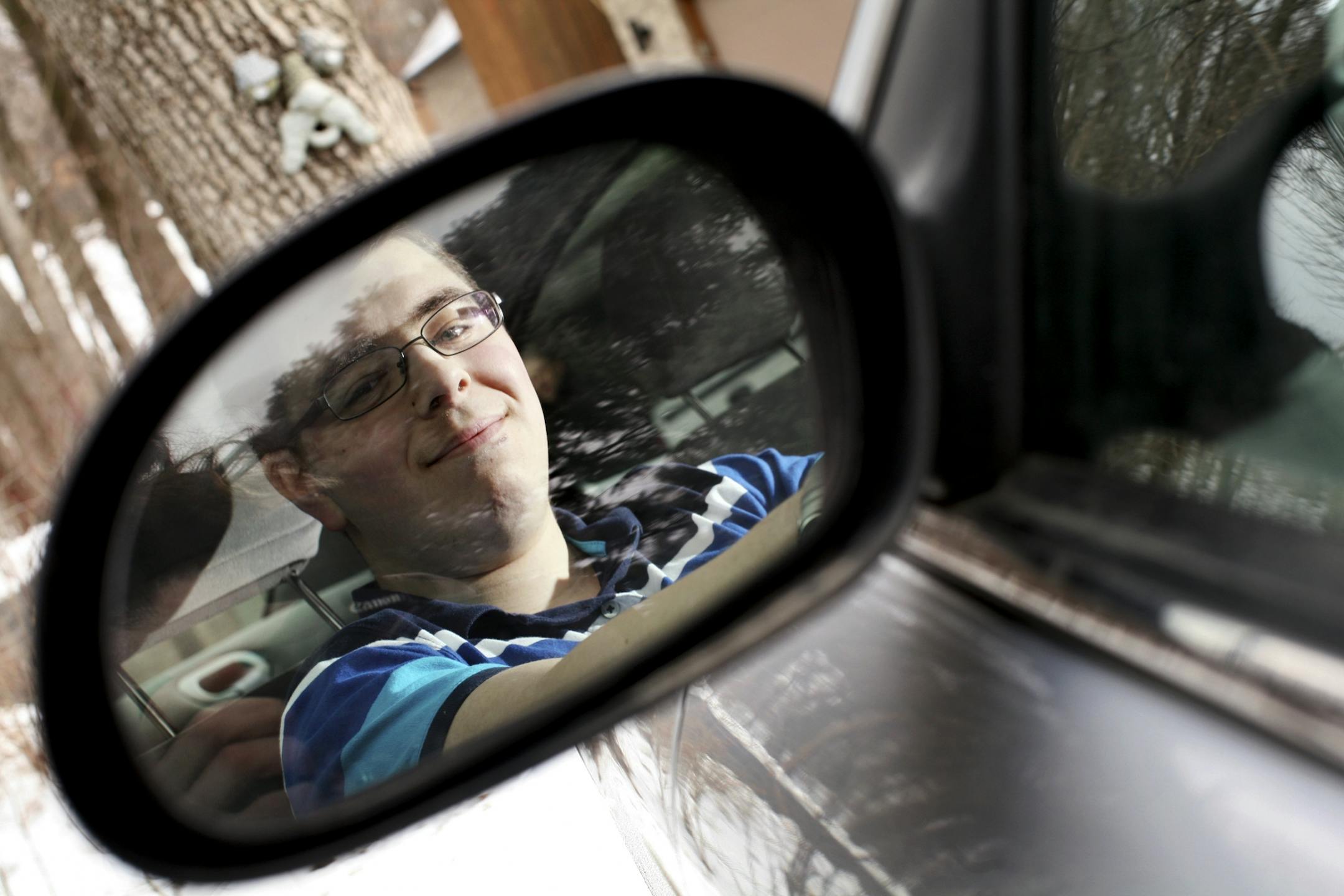 David Hastings, 22, has Asperger's and is enrolled in a special driving education program run through Courage Center.
