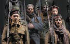 The battle scene. The Minnesota Opera. is staging a the world premiere of the Opera , Silent Night, at the Ordway in St. Paul, MN. The first day on th