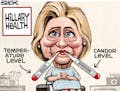 Sack cartoon: Hillary Clinton's health