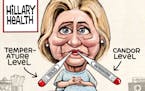 Sack cartoon: Hillary Clinton's health