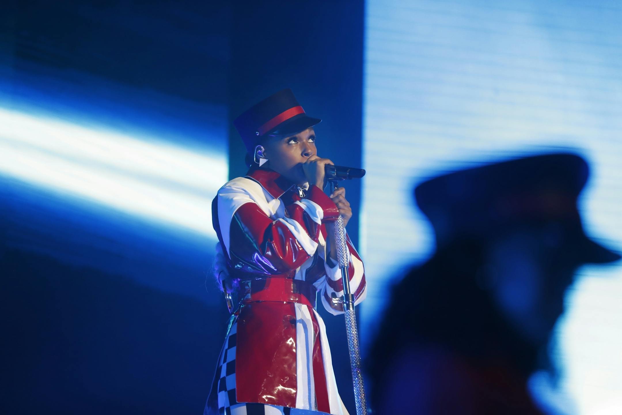 Janelle Monae took to the stage and performed in front of a sellout crowd.