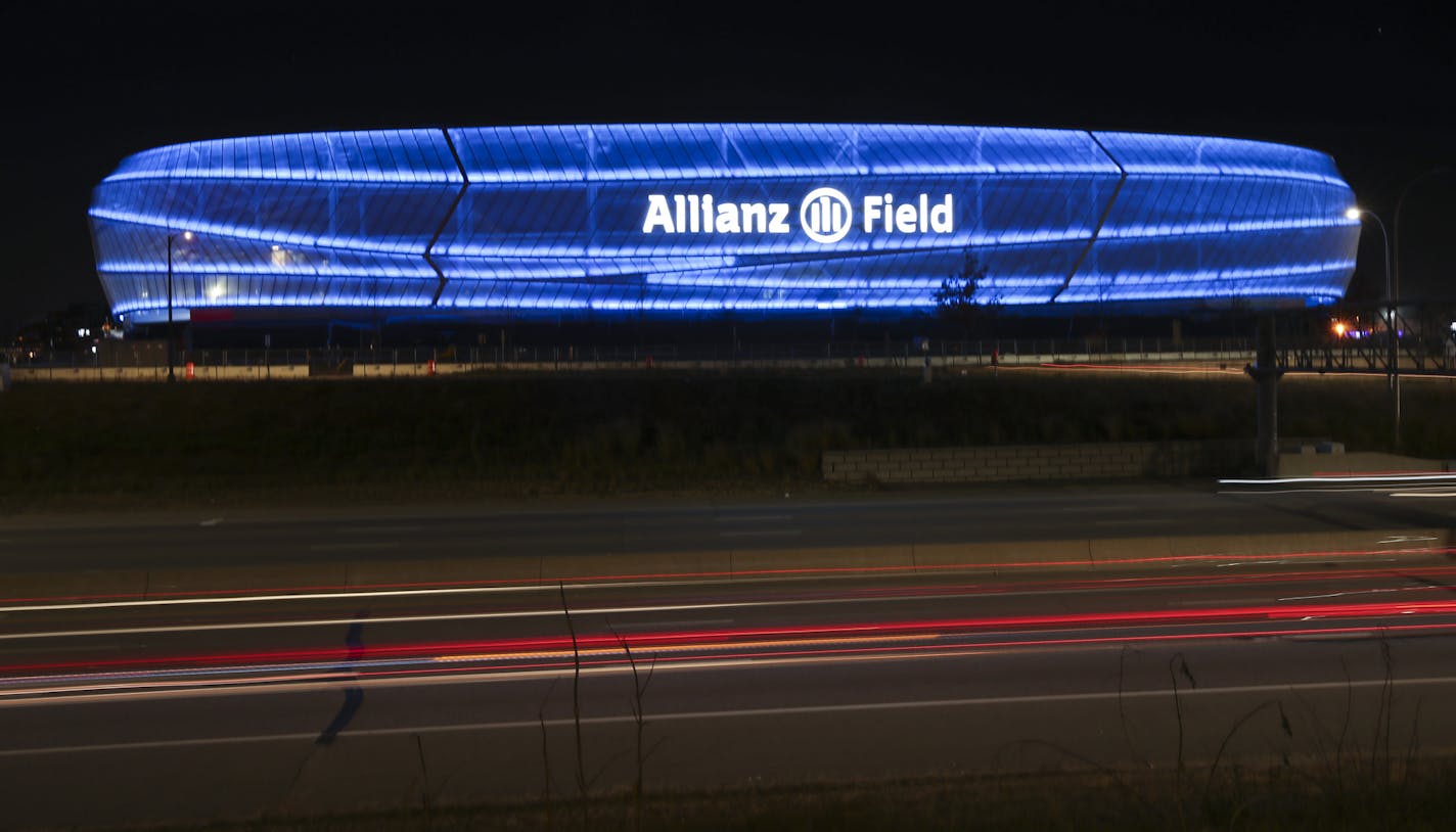 After the game, an Official First Light Celebration at Allianz Field was held to show off where the Loons will play their home games starting next season. ] JEFF WHEELER &#x2022; jeff.wheeler@startribune.com The Minnesota United FC lost to the Los Angeles Galaxy 3-1 before an announced crowd of 52,242 in their last home game of the season and their final game at TCF Bank Stadium Sunday afternoon, October 21, 2018 in Minneapolis. ORG XMIT: MIN1810221300415164