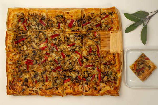 This mushroom tart is a fabulous meatless option for the holiday table