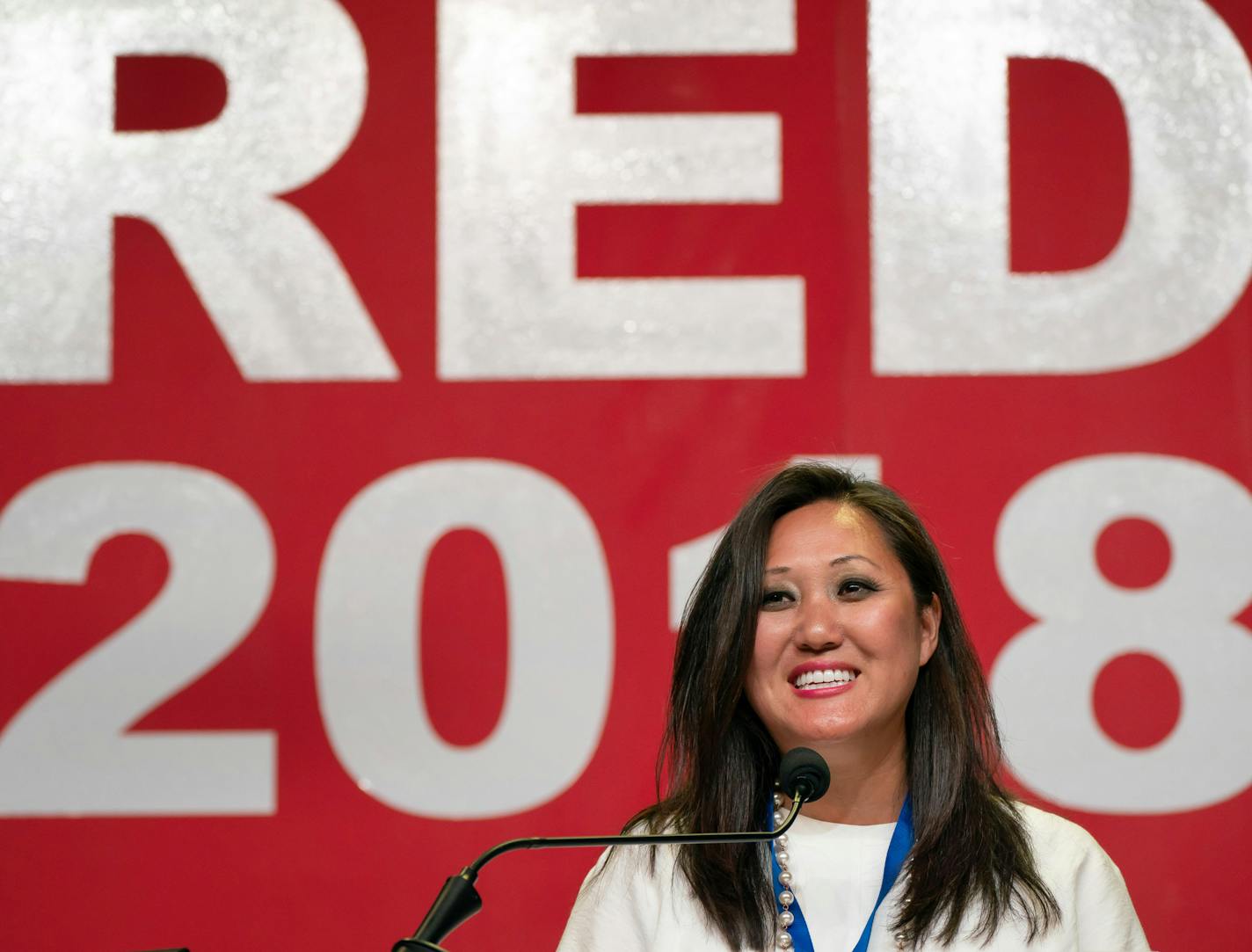 State Chair Jennifer Carnahan called the Republican state convention in Duluth to order. ] GLEN STUBBE &#xa5; glen.stubbe@startribune.com Friday, June 1, 2018 Republicans meet for their state convention in Duluth, where on Friday they will nominate candidates for the two U.S. Senate races this year.